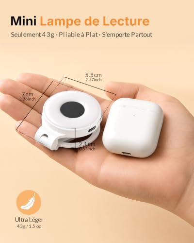 Thumbnail 7 de EastPin – Liseuse Lampe de Lecture pour Livre au Lit 18 LED, Rechargeable et Compacte