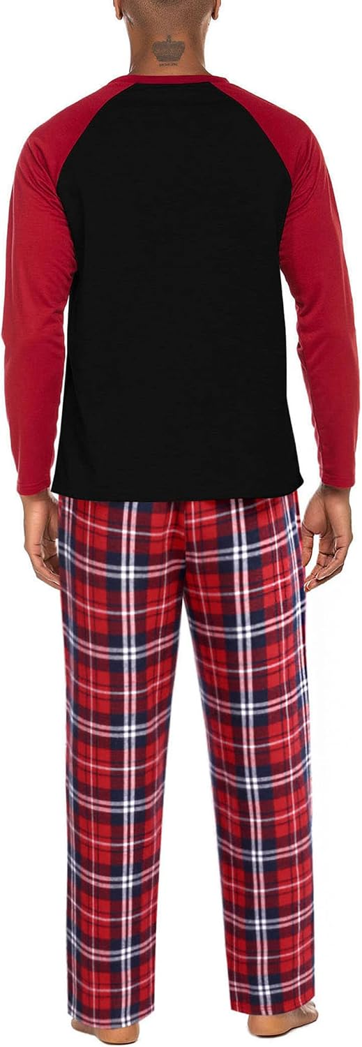 Thumbnail 4 de ADOME Pyjama homme manches longues en viscose et élasthanne, ensemble 2 pièces à carreaux