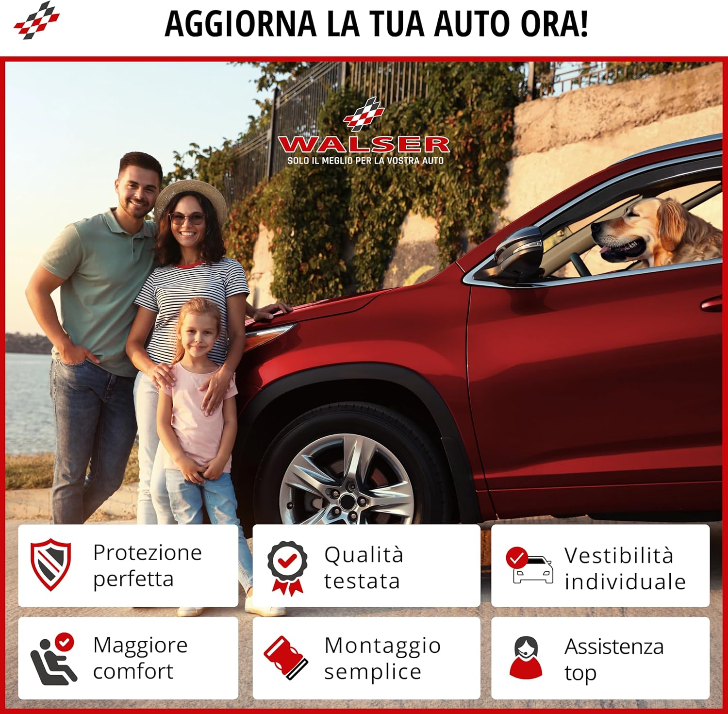 Thumbnail 6 de WALSER Deflettore del vento per Hyundai Kona (06/2017-04/2023) – protezione e comfort su misura
