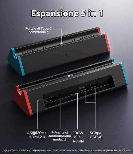 Thumbnail 2 de Antank Dock portatile per Nintendo Switch 2, Switch e OLED con HDMI e USB-A