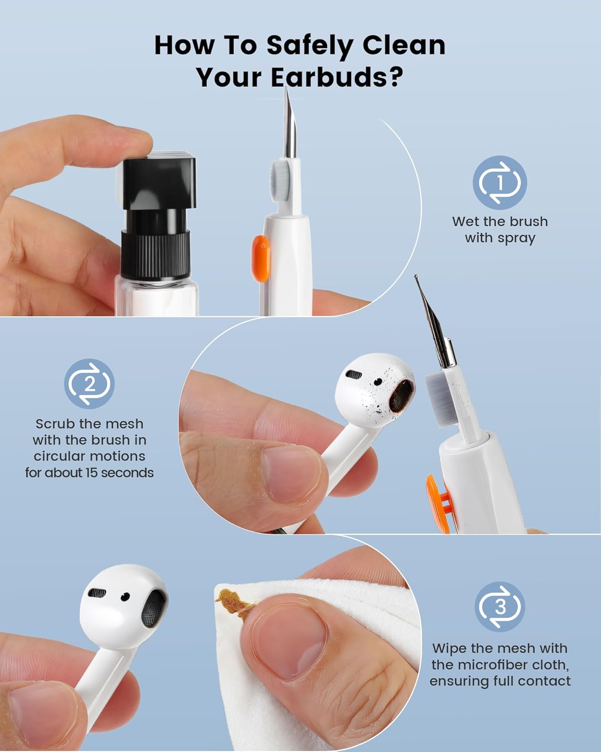Detalle 2 de AirPod Cleaner Kit Pro 20-in-1