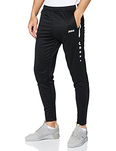 Detalle de JAKO Herren Trainingshose Active I – lang, elastischer Bund, Keep Dry, Seitentaschen