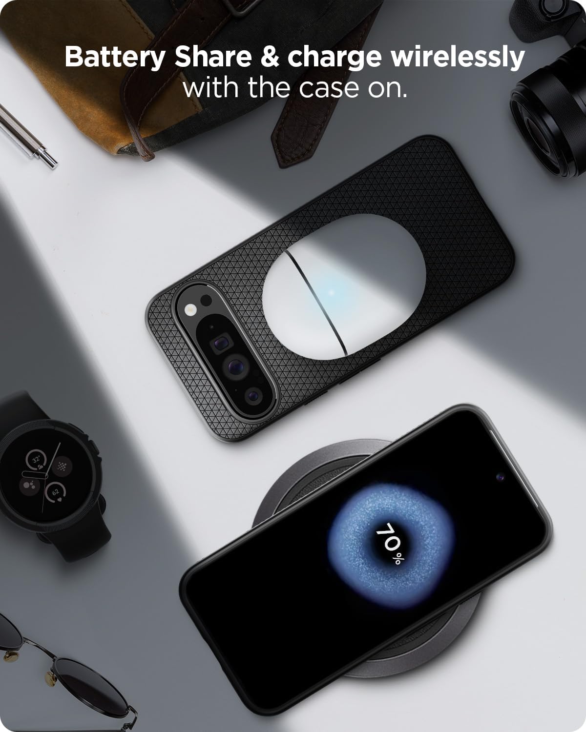 Thumbnail 6 de Spigen Liquid Air pour Google Pixel 9 Pro XL — coque souple noire
