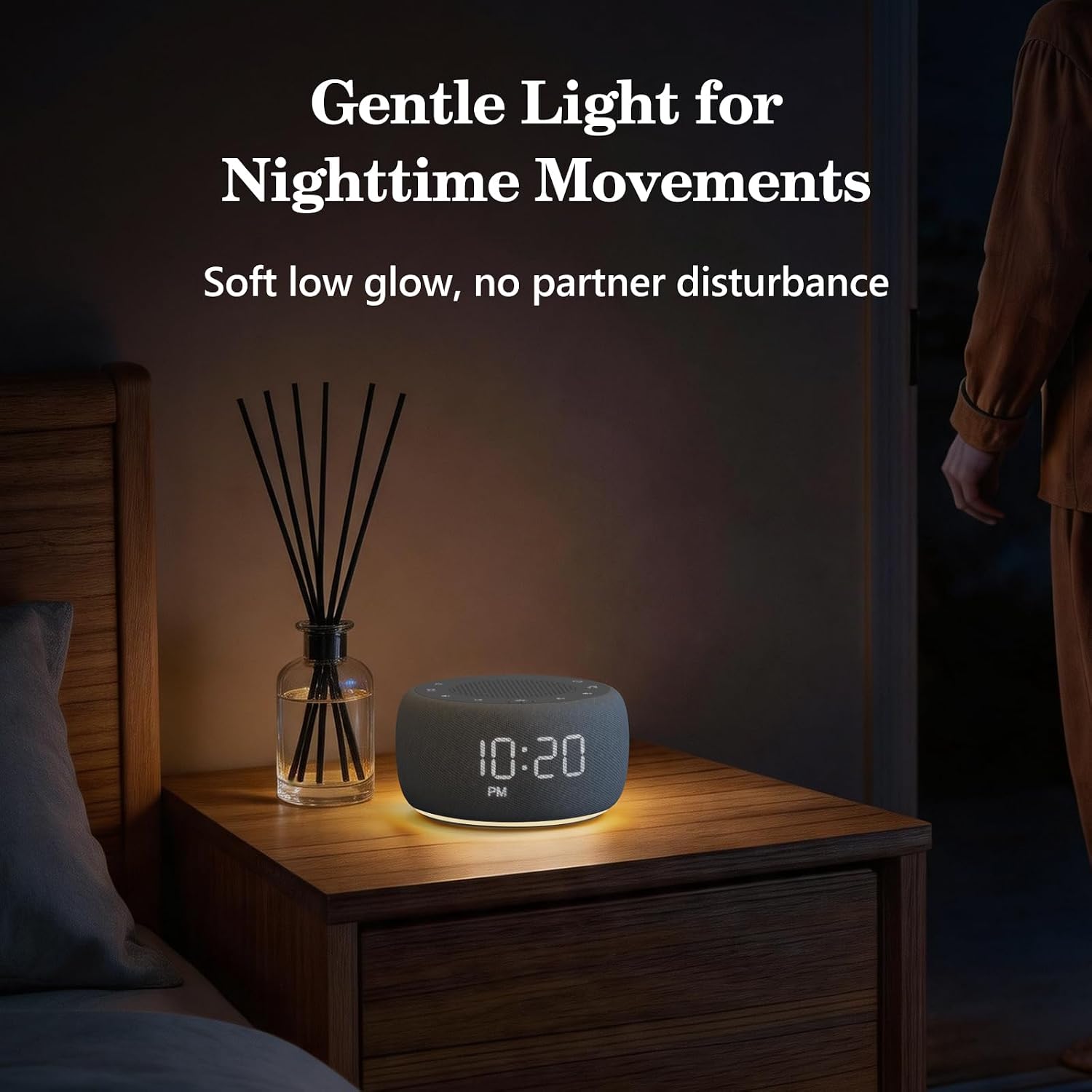 Detalle 2 de BUFFBEE Alarm Clock with Sound Machine: A calm, sleep-friendly bedside companion