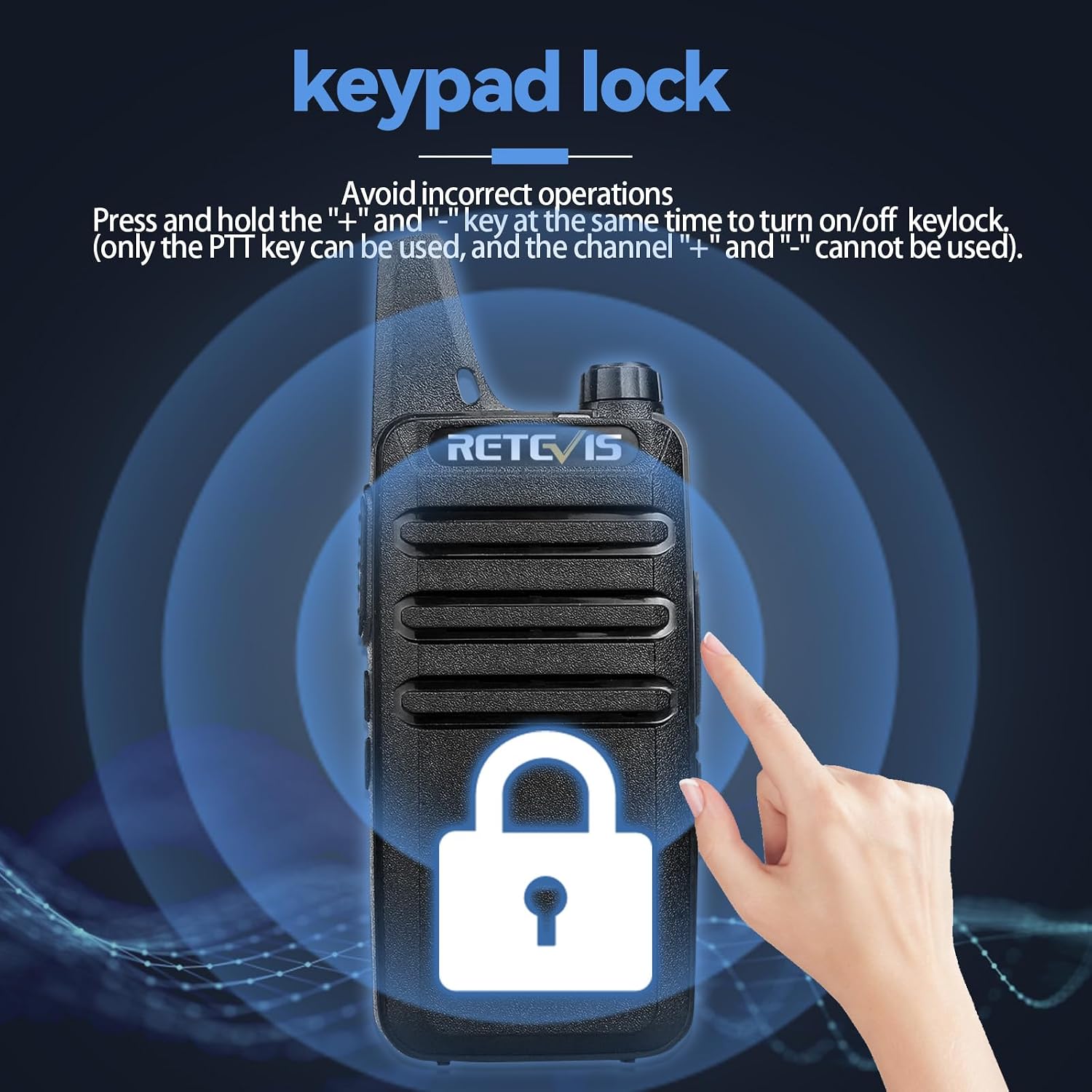 Thumbnail 3 de Retevis RT22 Walkie Talkies 2 Pack