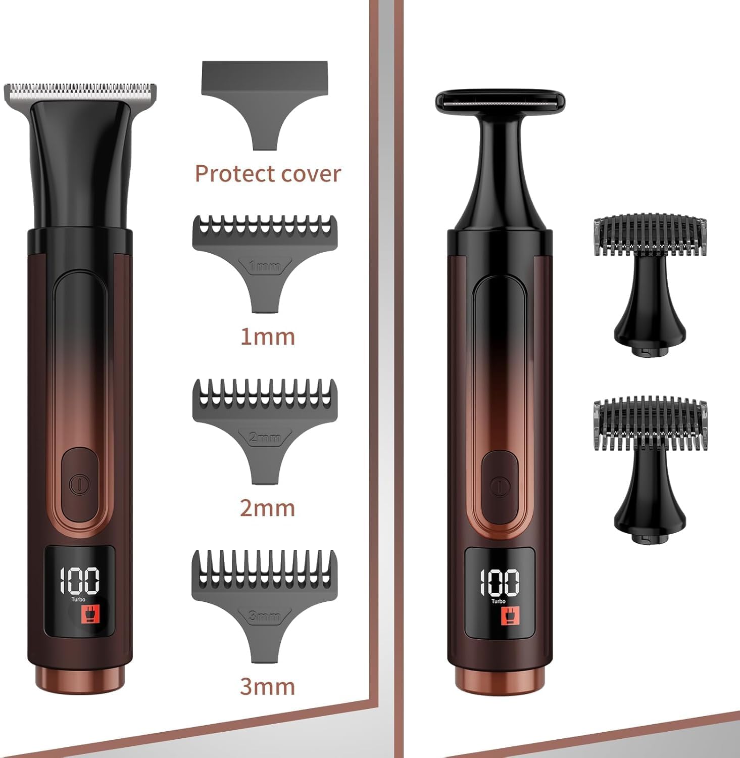 Thumbnail 4 de Long-Handle Waterproof Back Shaver with 4 Flex Heads, Extendable Reach and USB Charging