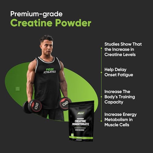 Detalle de Freak Athletics Creatine Monohydrate Powder 500g – Unflavoured, 142 Servings