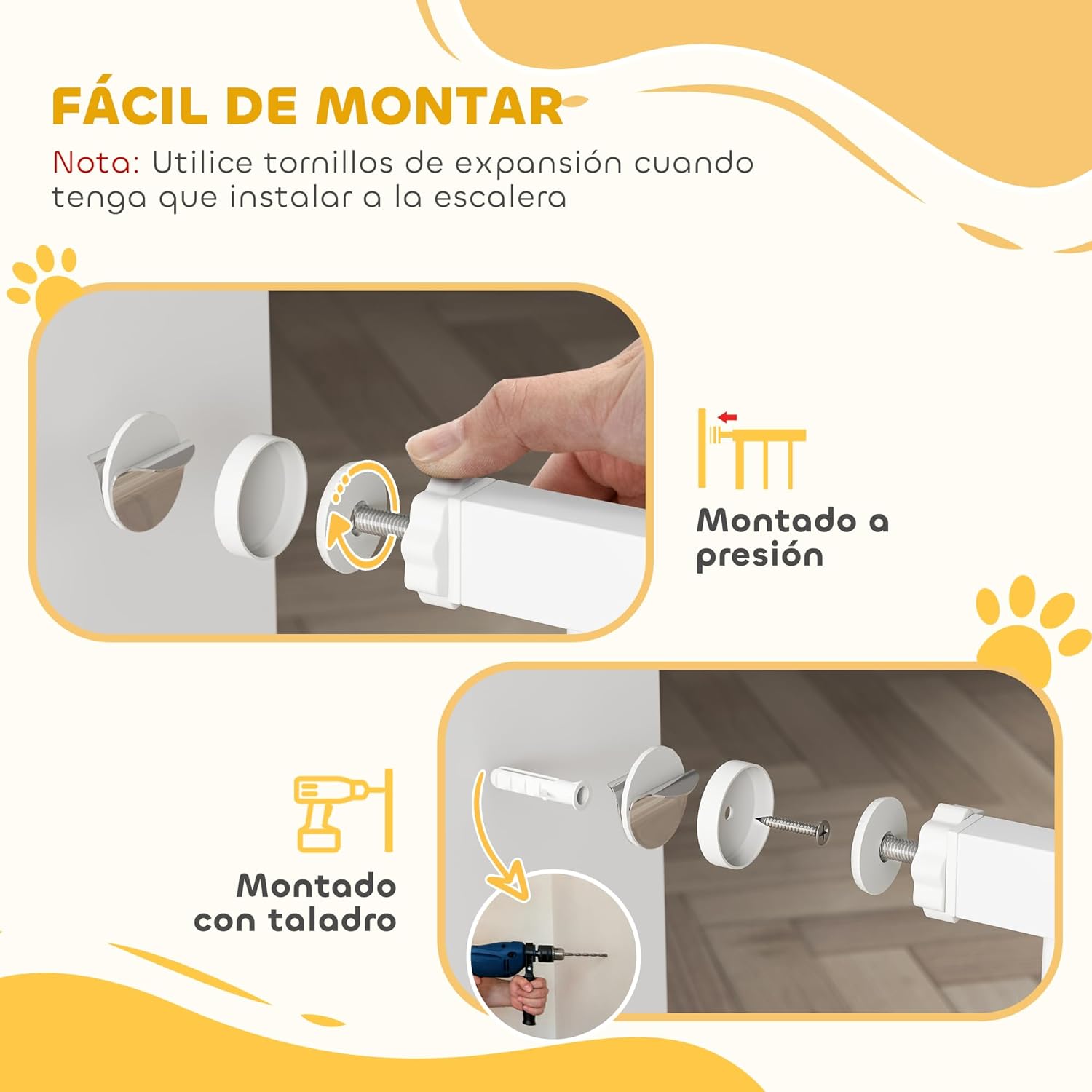 Thumbnail 5 de PawHut Barrera Extensible 75-115 cm para Perros