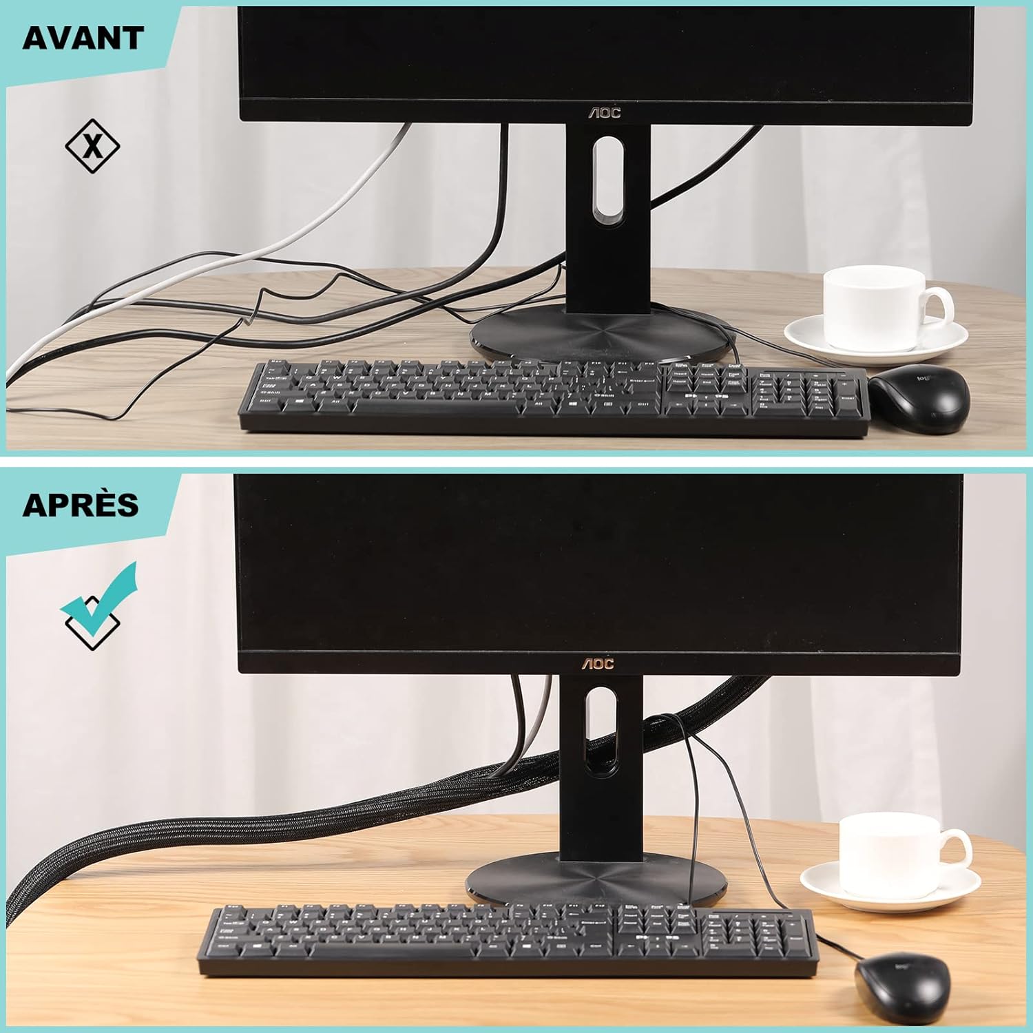Thumbnail 4 de AGPTEK Manchon de câble 1,5 mètre 🔌