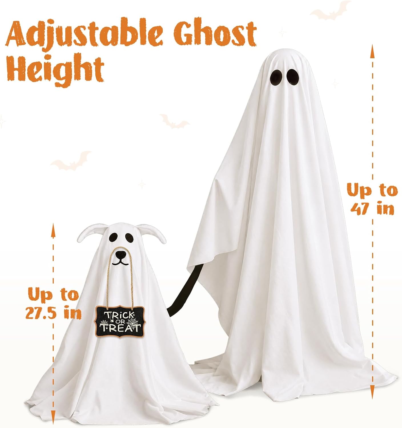 Detalle 2 de Ghost Dog Halloween Decor 2-Pack