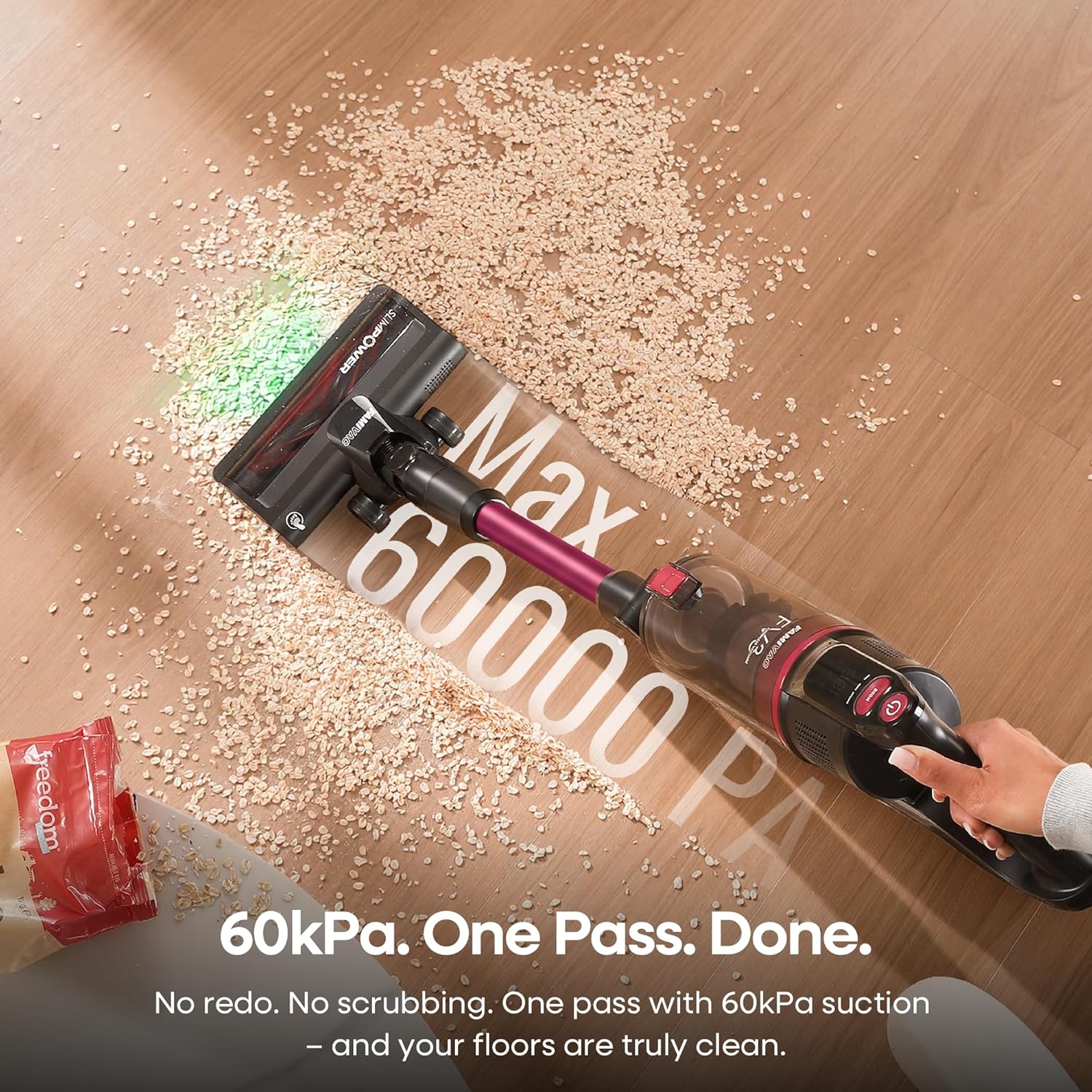 Thumbnail 1 de FAMIVAC FV3 Cordless Vacuum Cleaner: 60KPa power, 50min run time, foldable reach