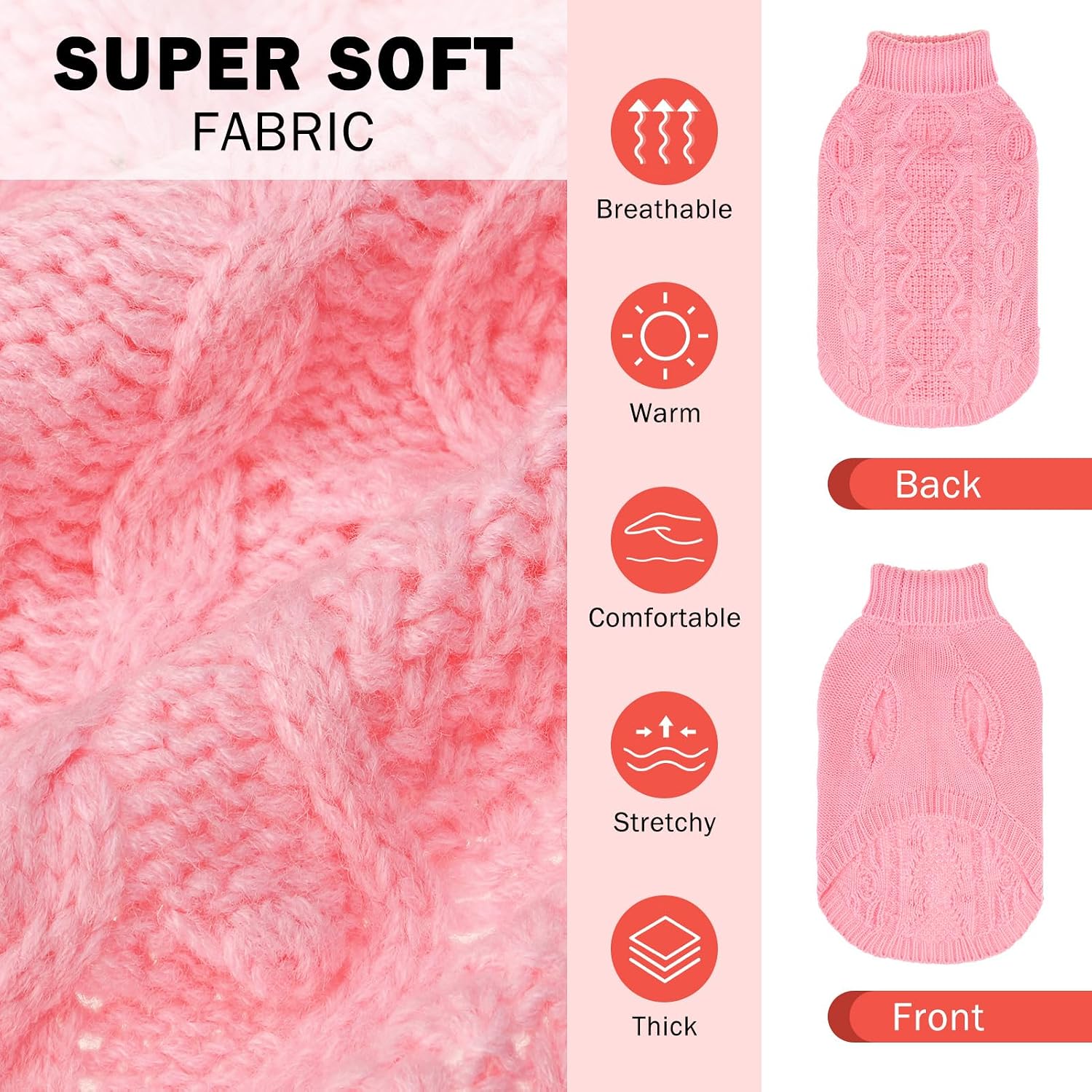 Detalle 2 de SCENEREAL Dog Sweater, Size L
