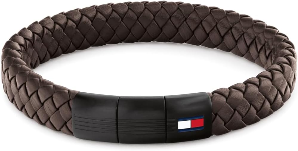 Thumbnail 6 de Tommy Hilfiger Lederarmband für Herren – Geflochtenes Braun, Schwarz oder Blau mit Magnetverschluss