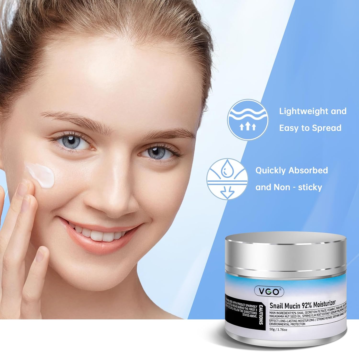 Thumbnail 6 de VGO Snail Mucin Moisturizer 50g
