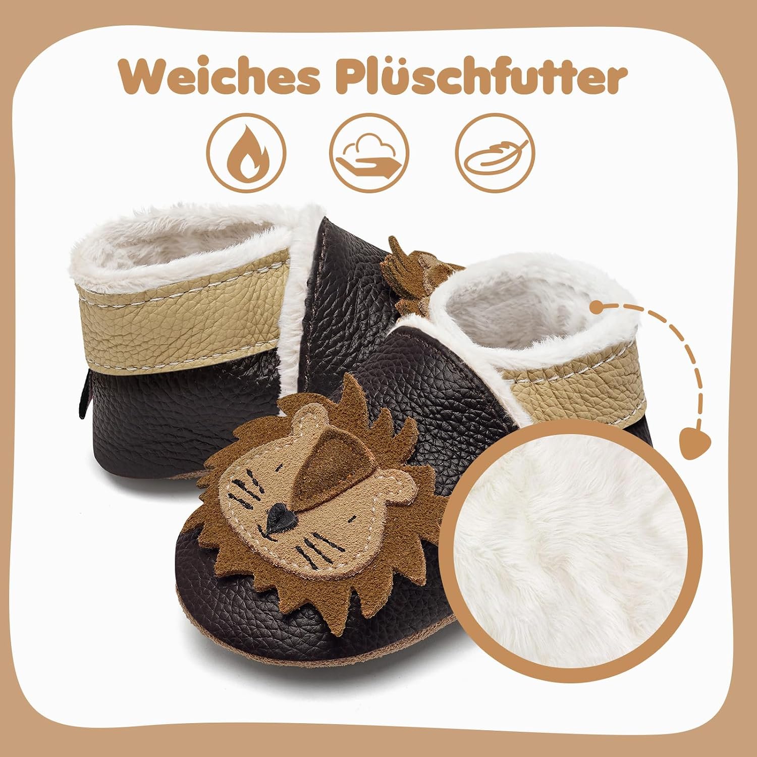 Detalle de IceUnicorn Krabbelschuhe Baby Winter