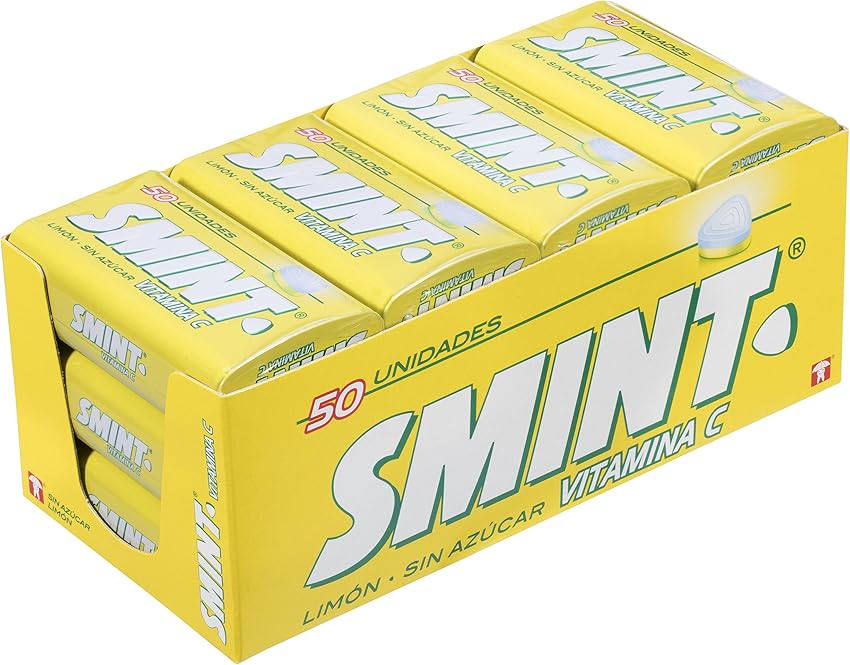 Smint Limón Sin Azúcar, Caramelos en Lata 12x35g 🍬