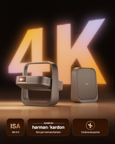 Detalle de XGIMI Elfin Flip 4K – Vidéoprojecteur portable RGB triple laser, cinema à domicile