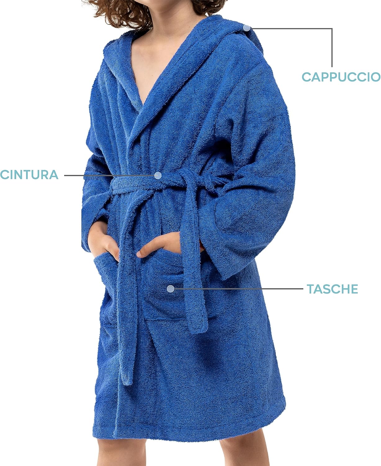 Detalle 2 de Twinzen Accappatoio Bambino 100% Cotone