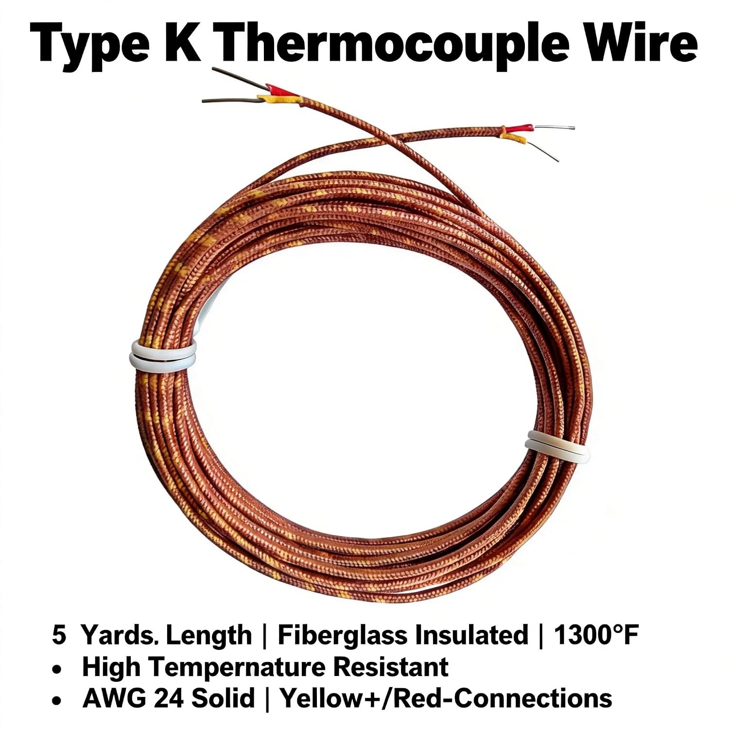 Detalle 2 de Type K Thermocouple Wire, 5 Yards
