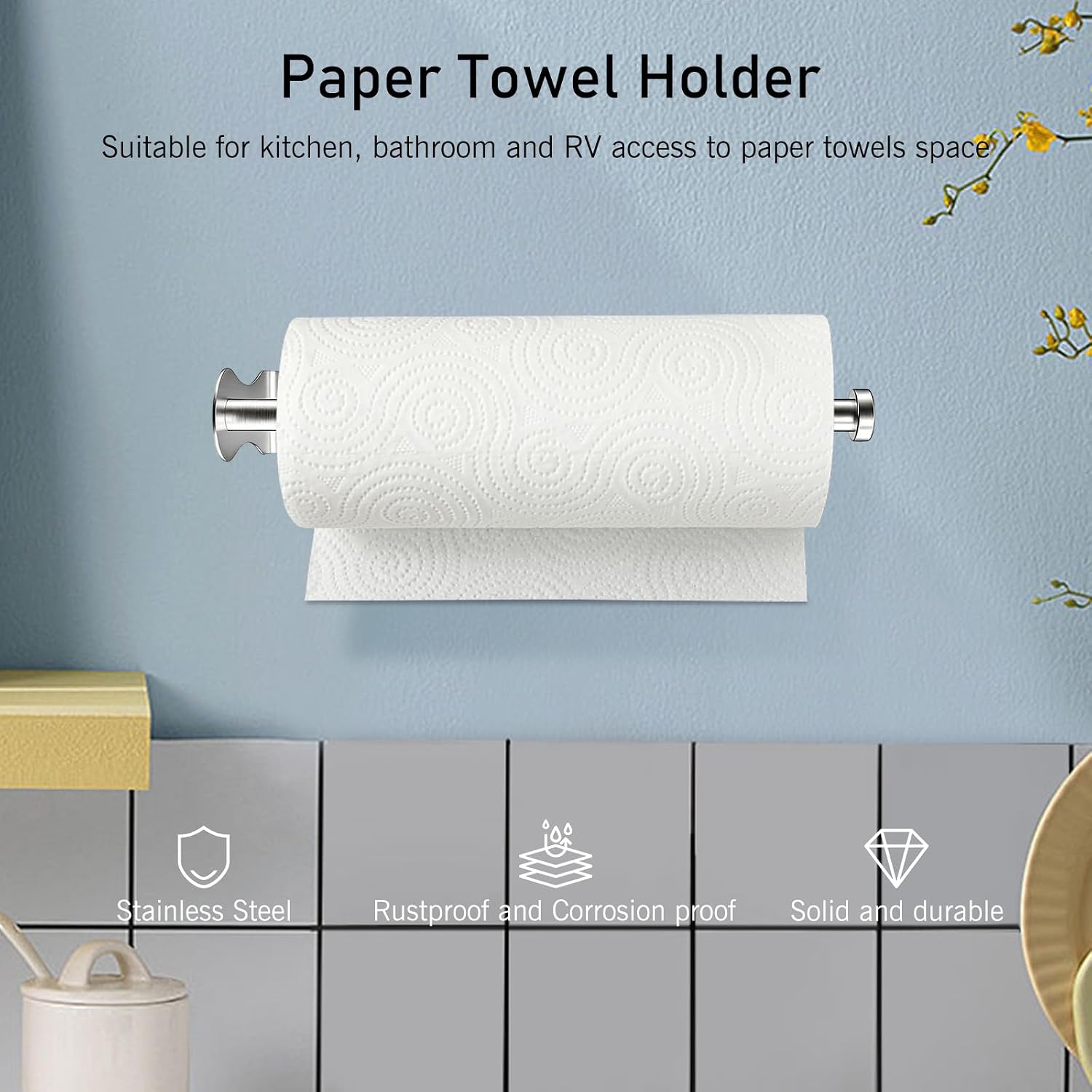 Thumbnail 6 de SetSail Paper Towel Holder, Stainless Steel