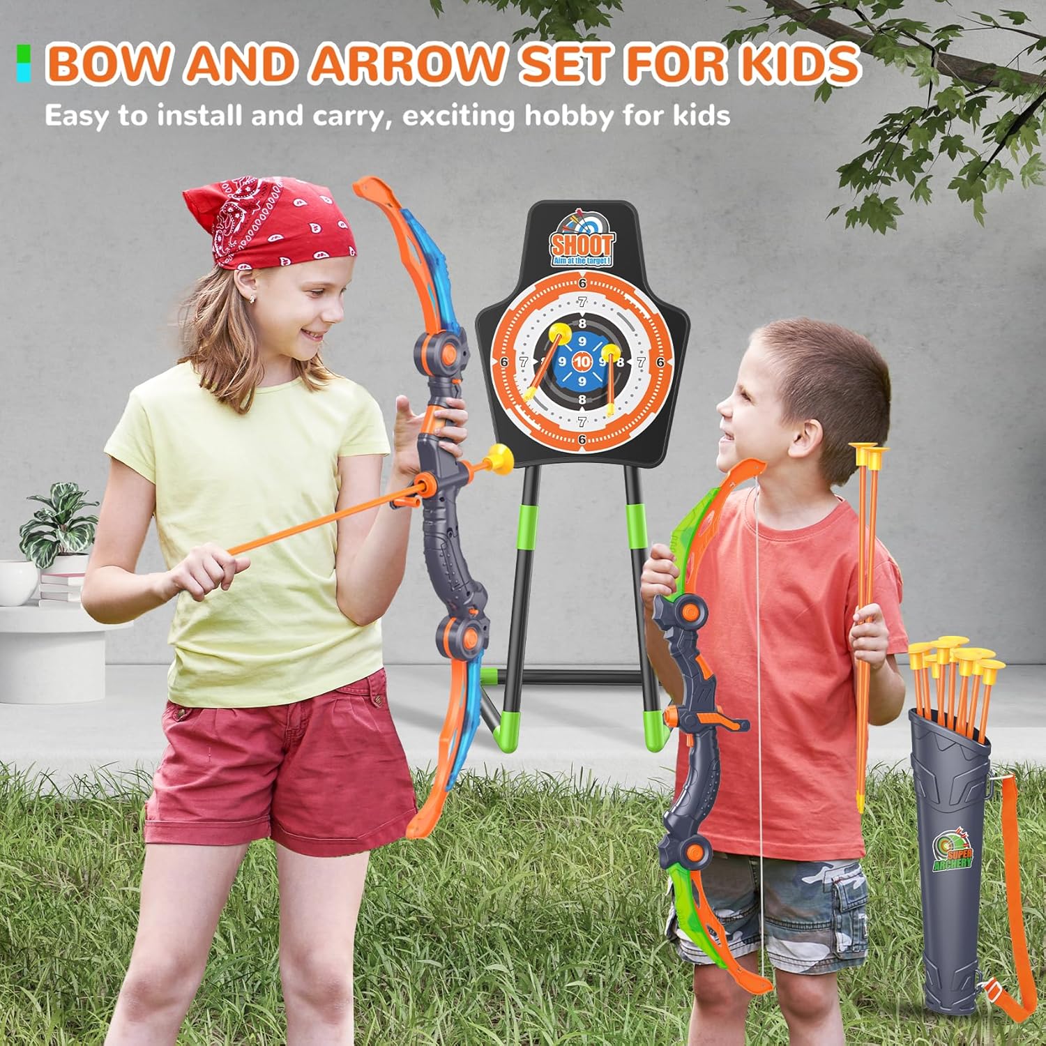 Detalle 2 de GMAOPHY 2-Pack Bow and Arrow Toy 🏹