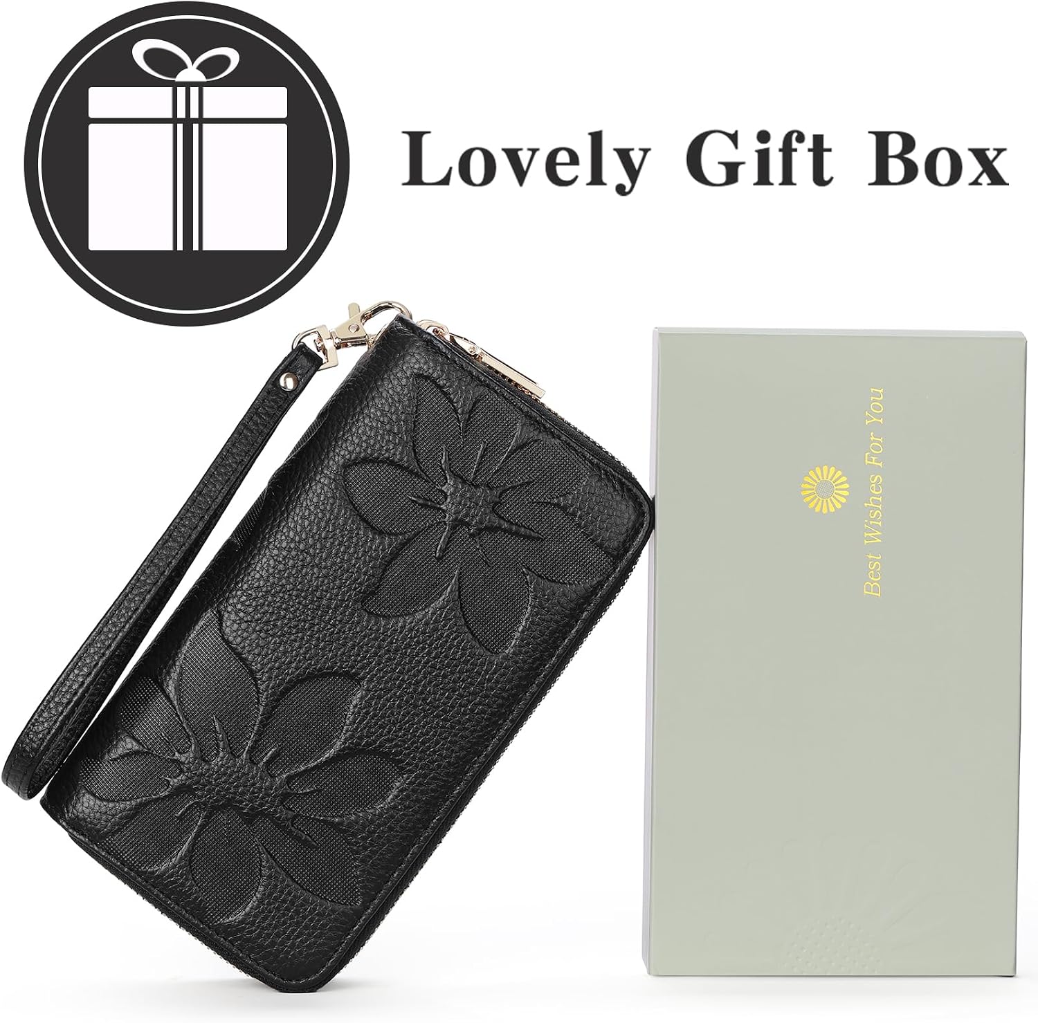 Thumbnail 6 de GOIACII Women's Wallet Large Capacity 7.87in