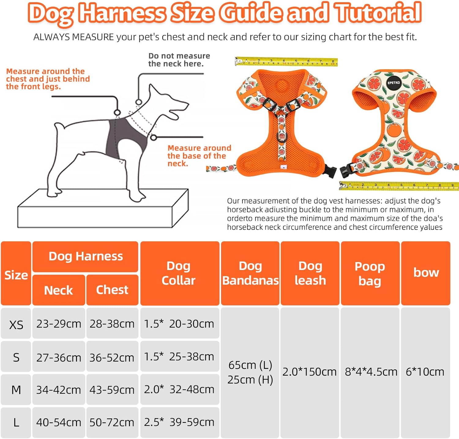 Thumbnail 6 de EPETKO Dog Harness Set 6, mesh step-in