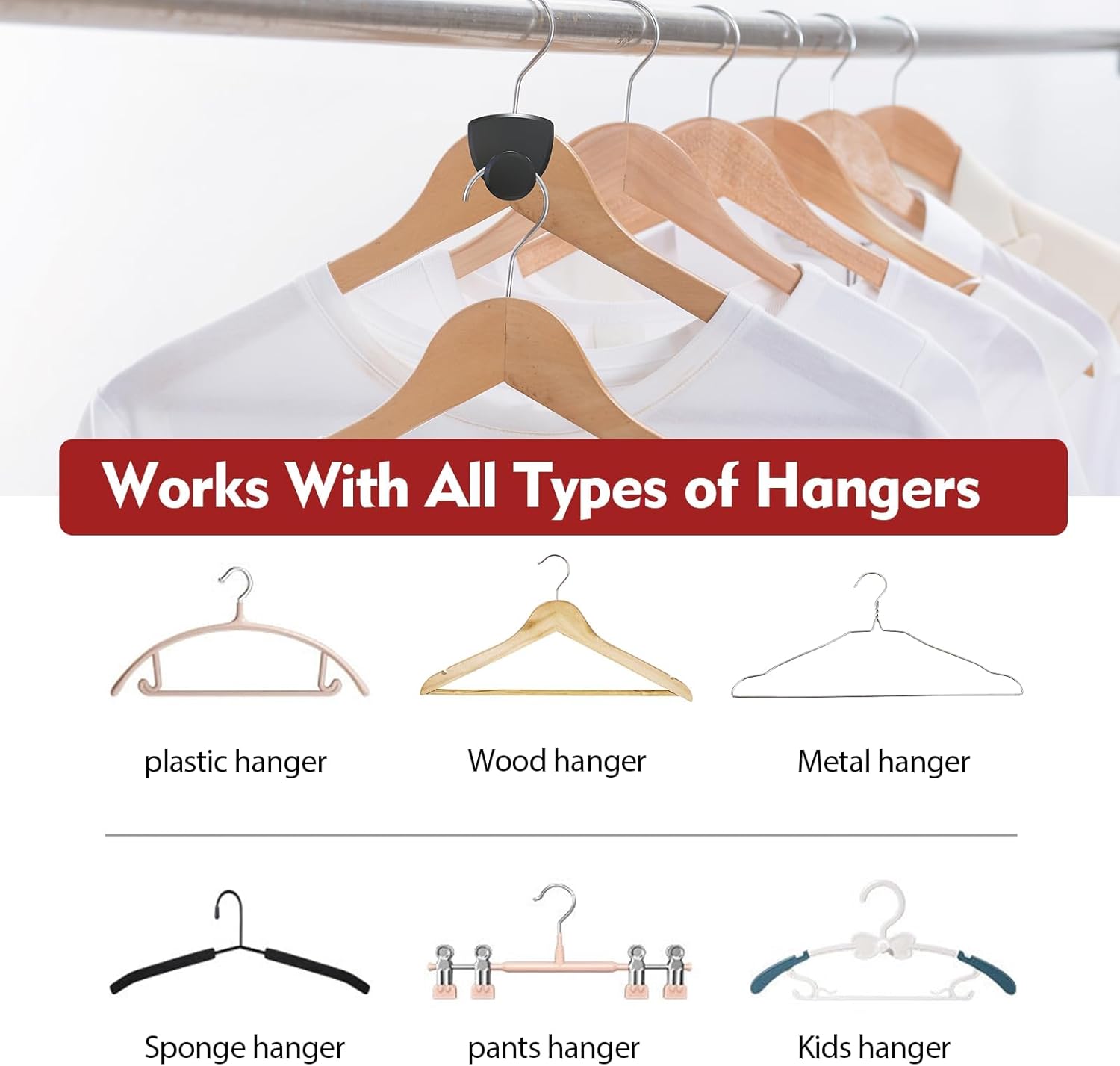 Detalle de Latoxcaa Clothes Hangers Space Saving Pack of 20 – Heavy Duty Organiser up to 20 kg