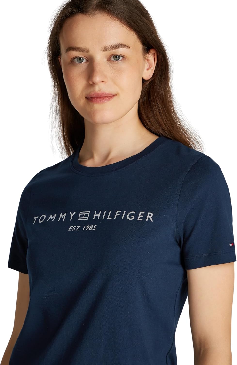 Thumbnail 1 de Tommy Hilfiger T-Shirt manches courtes femme col ras-du-cou logo