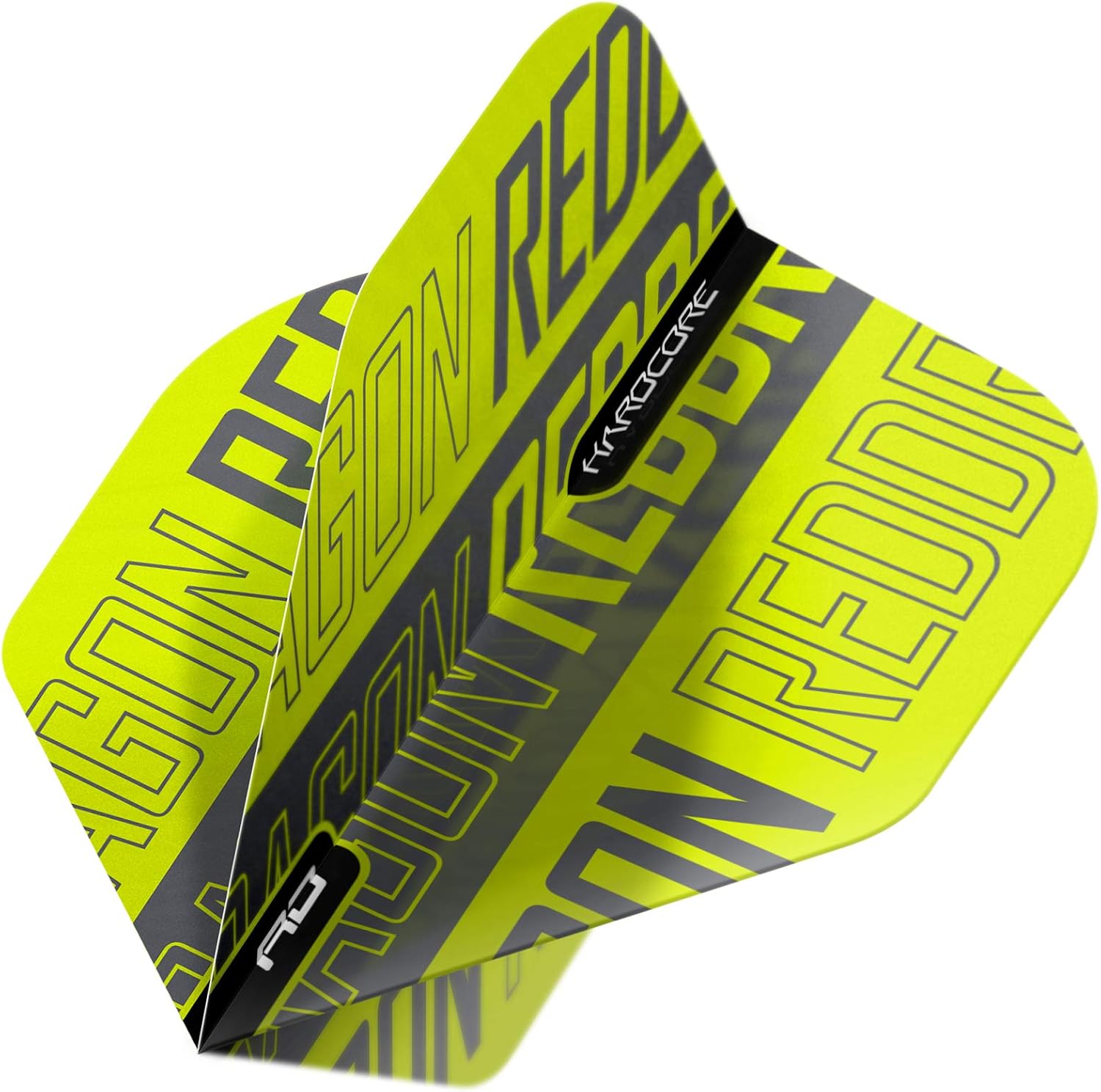 Detalle 2 de RED DRAGON Hardcore XT Dart Flights – 4 Sets (12 Flights) Grü,n/Schwarz, Standardform, 100 Mikron, Dual Flow Technologie