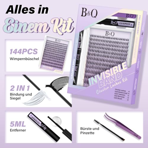 Detalle 2 de B&Q Lashes Extension Set 144PCS Venus Wimpern Extensions 8–16 mm MIX
