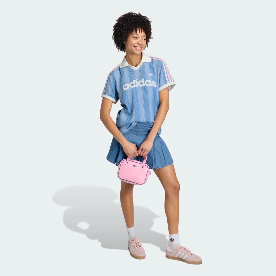 Thumbnail 2 de Camiseta de Fútbol de Tejido Denim Adidas – Azul