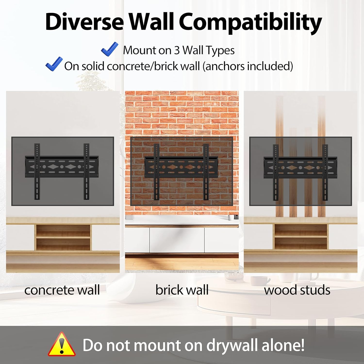 Thumbnail 6 de Fixed TV wall mount 26-63 inch, 50kg