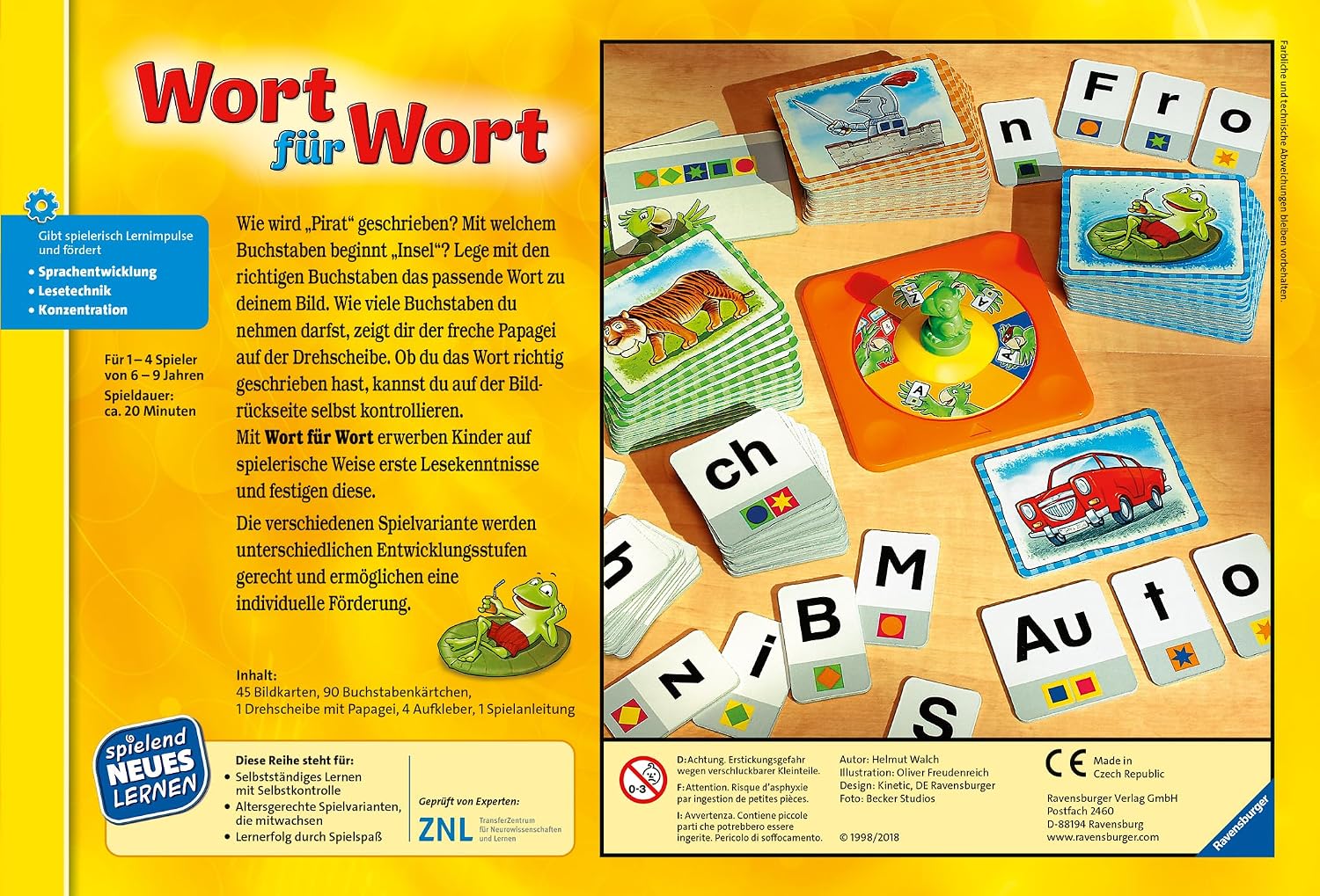 Detalle de Ravensburger Kinderspiel Wort für Wort – Lernspiel ab 6 Jahre
