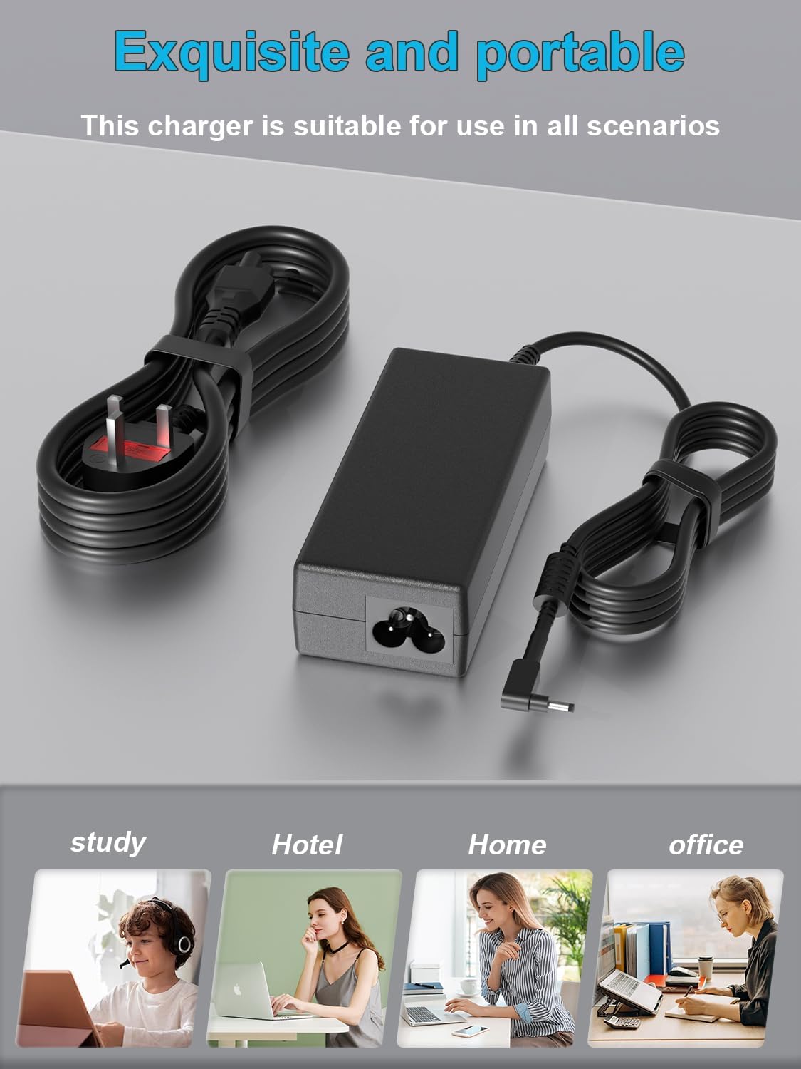 Thumbnail 6 de HSXIRQA 65W/45W Acer laptop charger (19V) with heat-resistant, safety safeguards