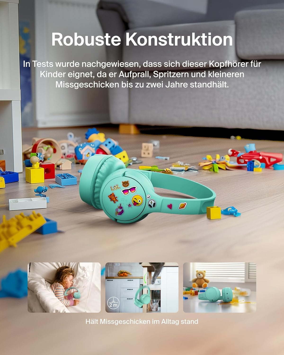 Thumbnail 4 de Belkin SoundForm Mini kabelloser Kinderkopfhörer 30 Std