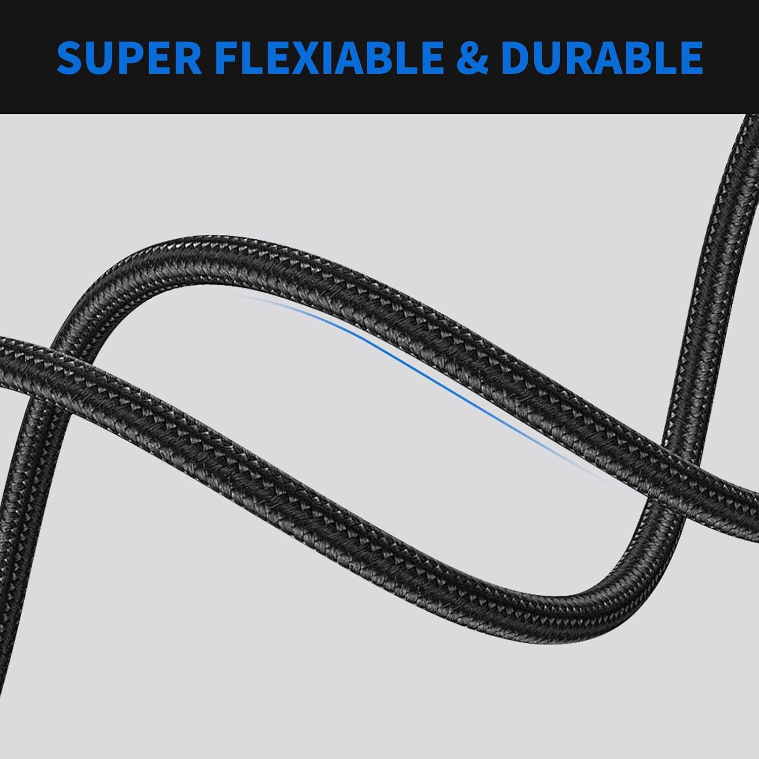 Detalle 1 de Lrbners 3719-03X2 1/4-Inch Y-Splitter Cable, Braided, 1-Foot, 2-Pack