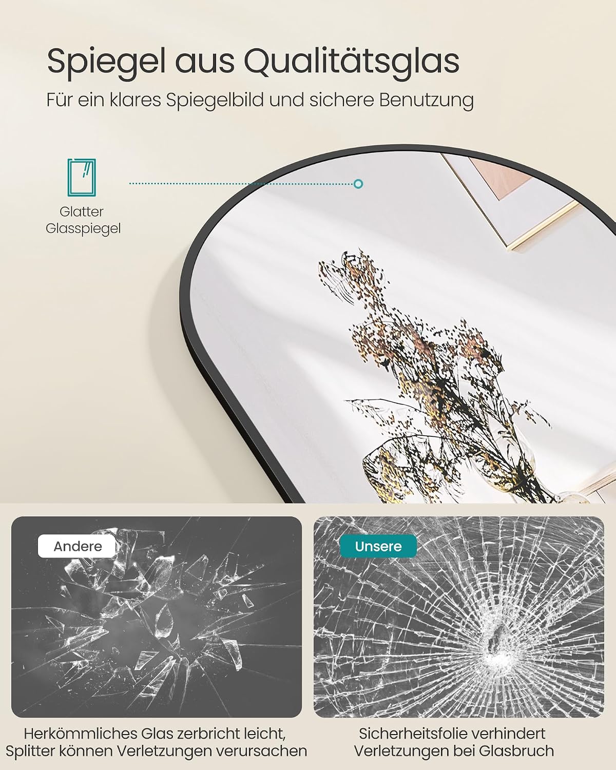 Thumbnail 2 de SONGMICS Ganzkörperspiegel 150 x 40 cm