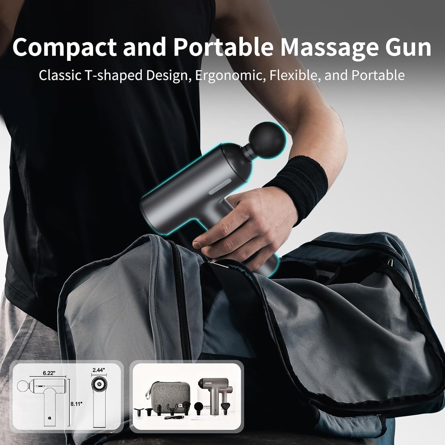 Thumbnail 6 de arboleaf Massage Gun Deep Tissue (6 Speeds) with Case and Type-C Charging