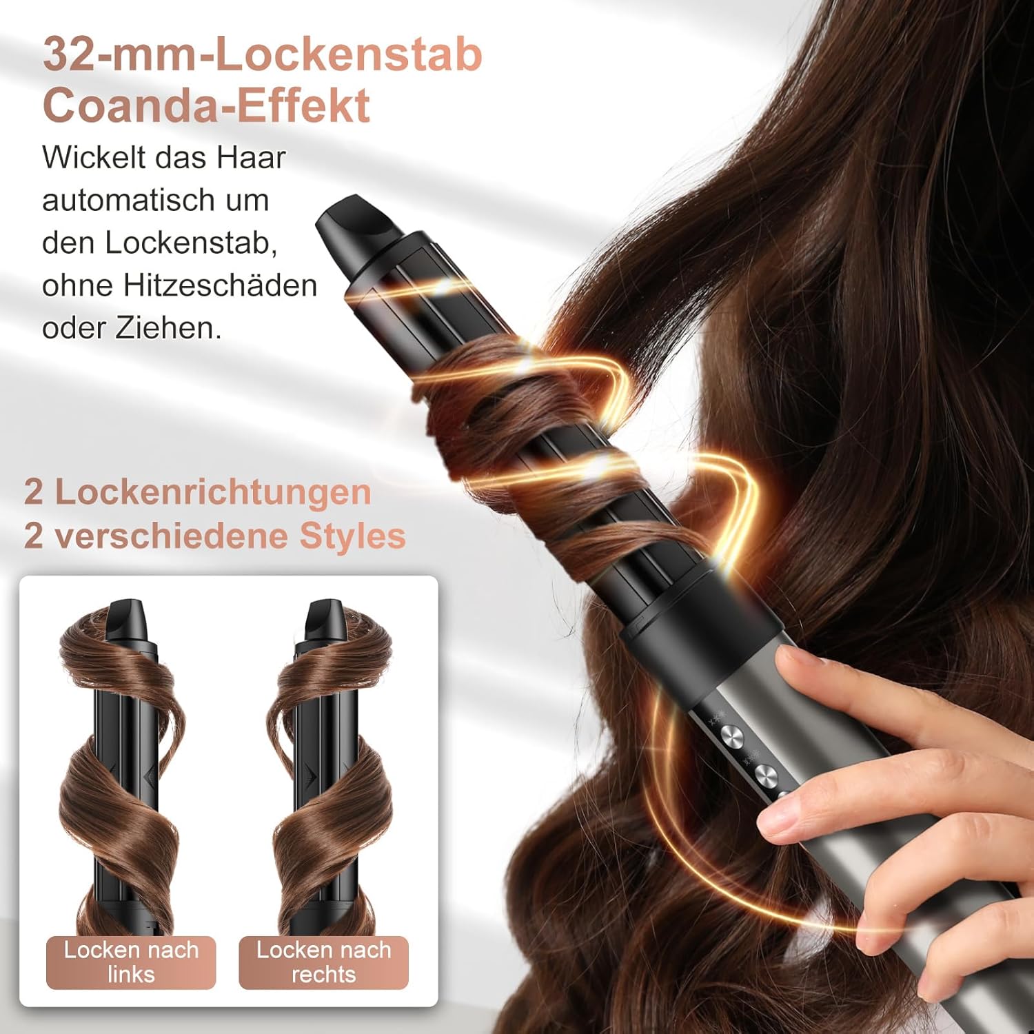 Thumbnail 2 de 6‑in‑1 Airstyler Profi Warmluftbürste 110000 U/Min 💇♀