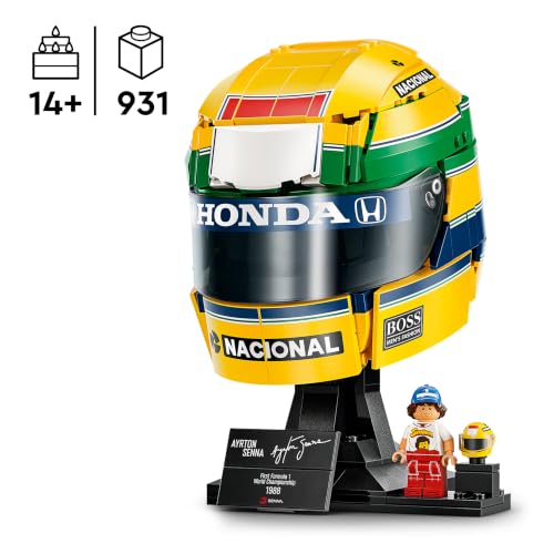 Detalle 2 de LEGO Editions Casco Ayrton Senna – Kit de Construcción 43024