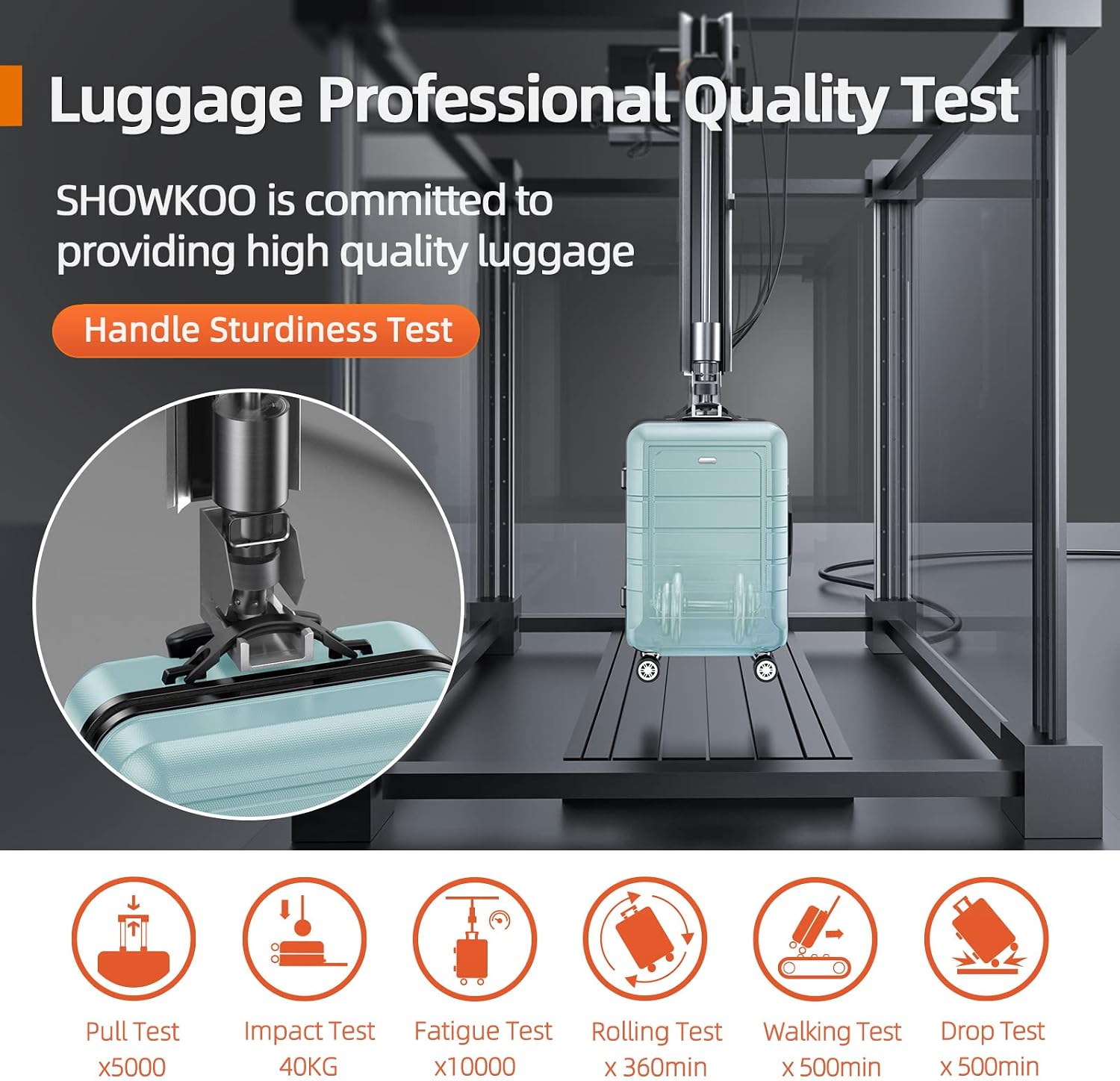 Thumbnail 6 de SHOWKOO Expandable 100% PC Luggage set