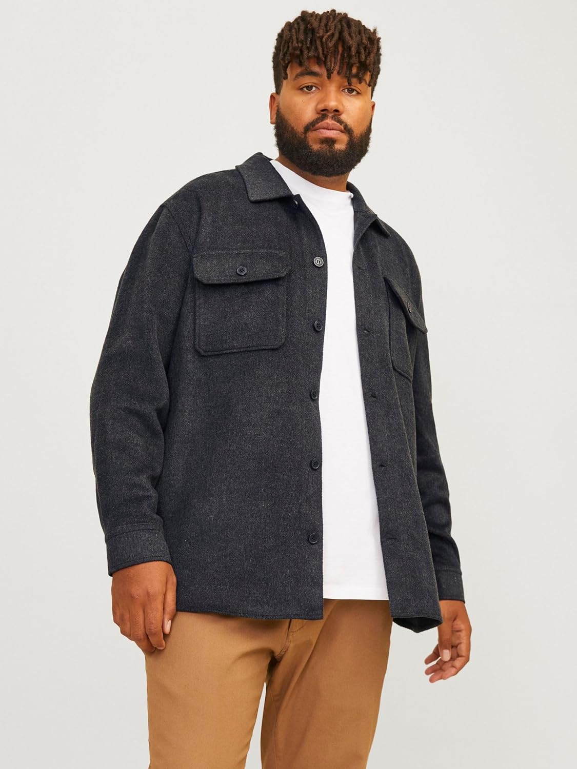 Thumbnail 6 de JACK & JONES Overshirt Relaxed Fit in maglia: comfort in stile, pronto per la mezza stagione
