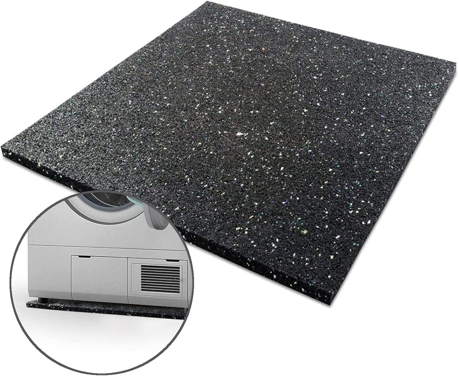 Detalle 2 de Floordirekt Premium Antivibrationsmatte 60x60cm – Made in Germany, zuschneidbar, 4 Stärken