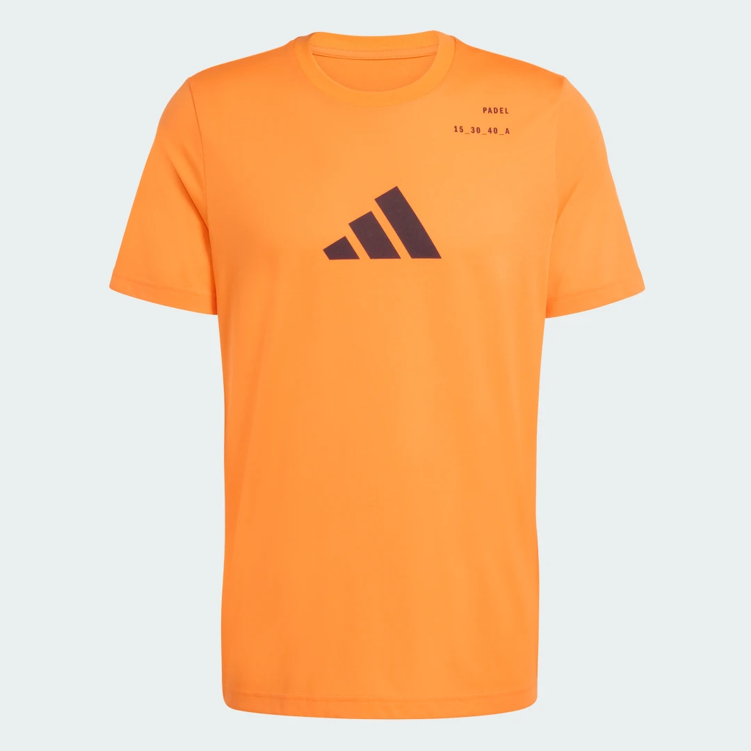 Thumbnail 3 de Adidas Camiseta estampada de pádel Category, color naranja