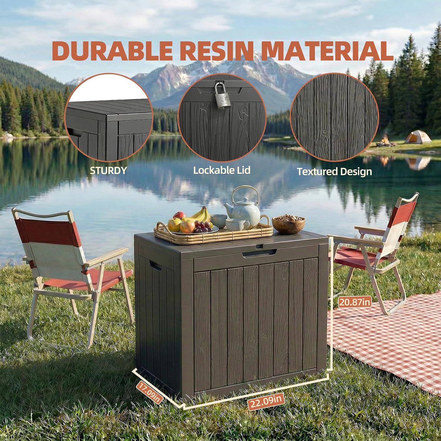 Detalle 2 de EFU Outdoor Storage Box 45-Gallon