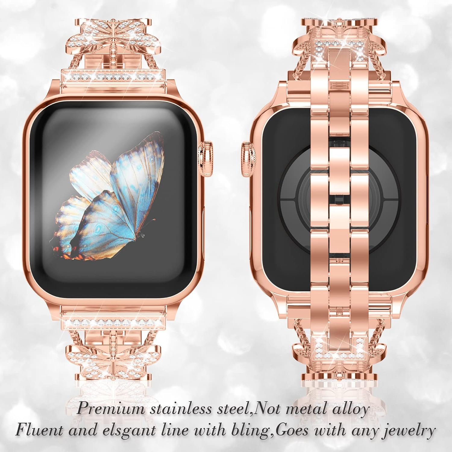 Detalle 2 de Musk-MSKR Metal Diamond Starlight Band 41mm