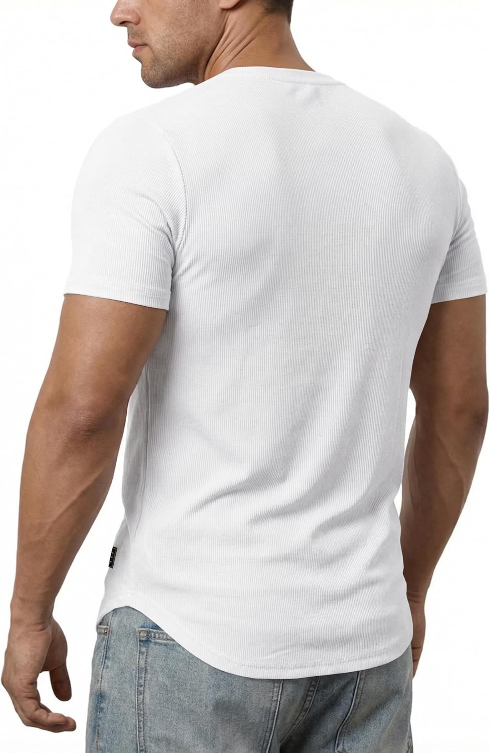 Detalle 2 de JMIERR Mens Muscle Slim V Neck 1pc