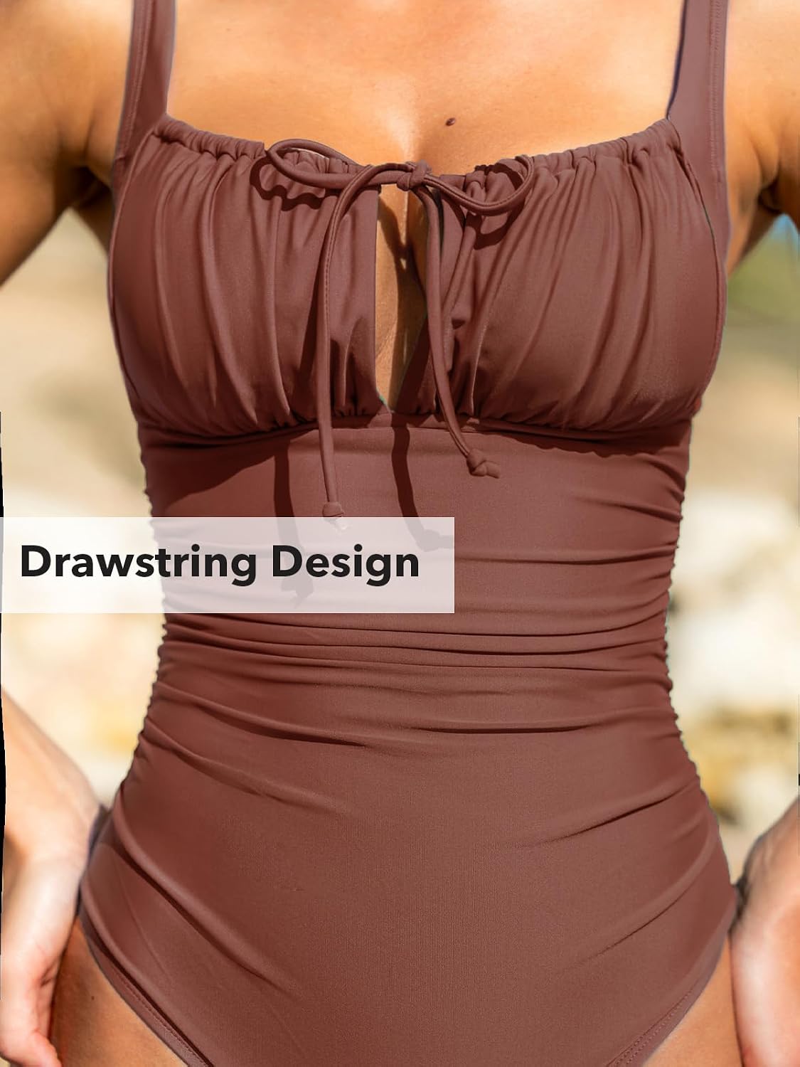 Thumbnail 3 de CUPSHE Maillot une pièce col carré XS‑XL
