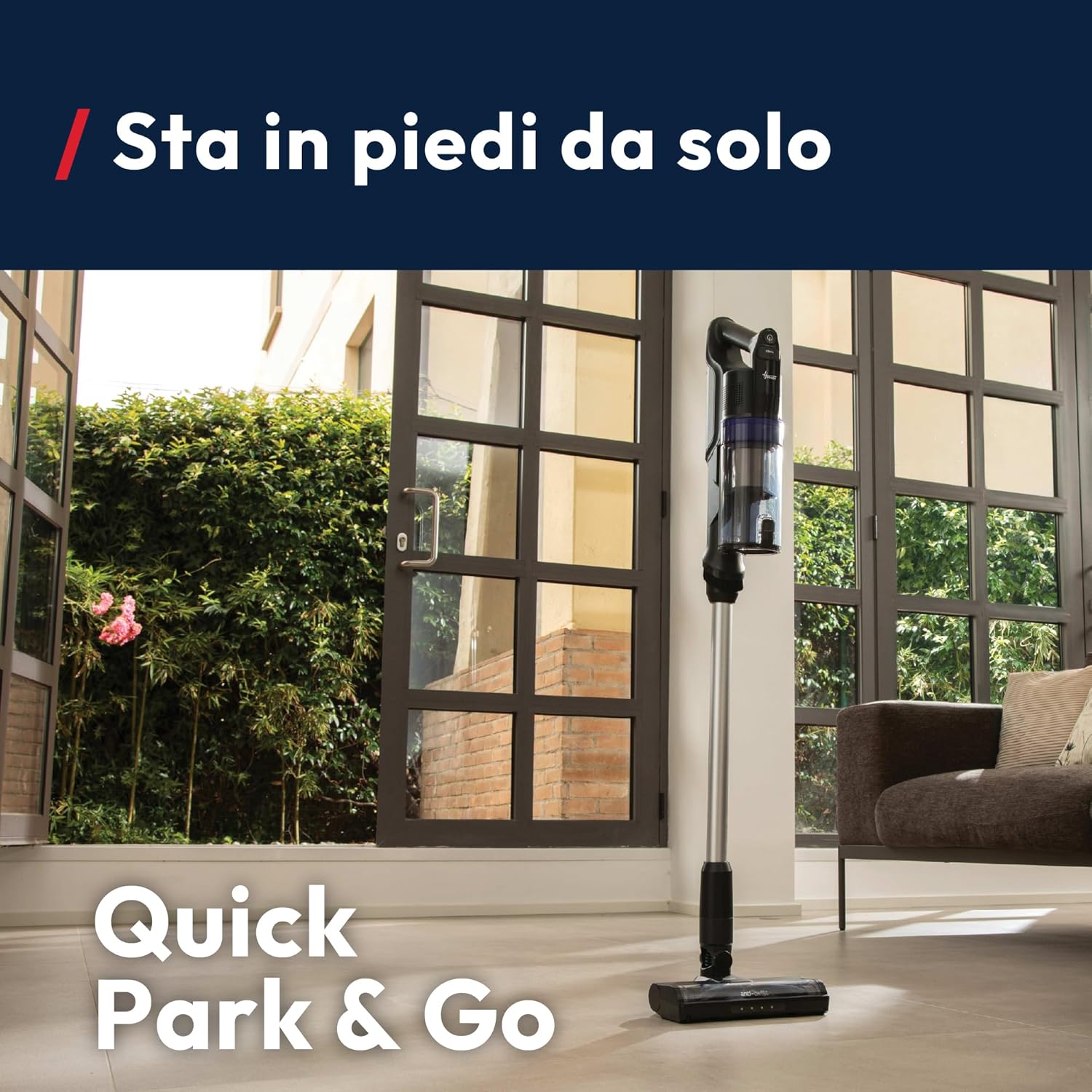 Detalle de Hoover HF1 Plus Scopa Elettrica Senza Fili con Modalità Turbo e Tecnologia Anti-Twist
